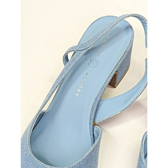 Chinese Laundry Rozie Women's Denim Slingback Pump Size 10 (MSRP $80) - Picture 4 of 7